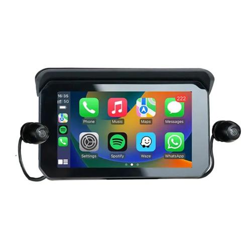 OTTOCAST WIRELESS CARPLAY & ANDROID AUTO 5" SCREEN + CAMERAS FOR MOTORCYCLES IPX