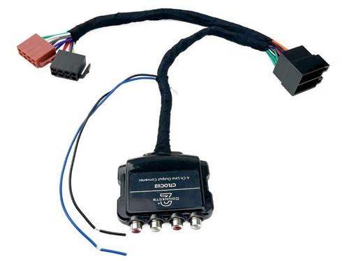 DIRECT-FIT UNIVERSAL 4 CHANNEL LINE OUTPUT CONVERTER 12V REM