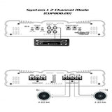 CERWIN VEGA AMPLIFIER CVP SERIES 2CH 60W RMS X 2 @ 4OHM / 85W RMS X 2 @ 2OHM