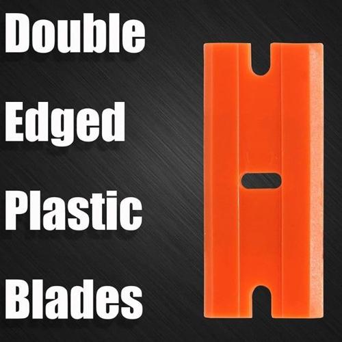 EDS AUTO PLASTIC DOUBLE EDGE RAZOR BLADE BOX OF 100