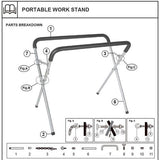 EDS AUTO PORTABLE WORK STAND SPARE FOAM PAD SINGLE