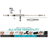 IWATA GRAVITY AIRBRUSH ECLIPSE TAKUMI SIDE FEED DUAL ACTION 0.35MM