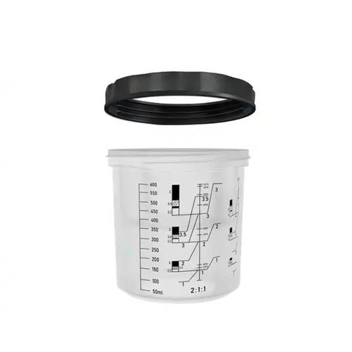 HANSPRAY SPEEDY PAINT SYSTEM 400ML REPLACEMENT HARD OUTER CUP & COLLAR SINGLE UN