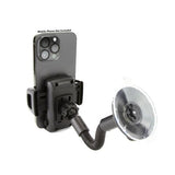 PHONE CRADLE WINDOW MOUNT GOOSE NECK WITH ADJUSTABLE CLAMP (39-80MM)
