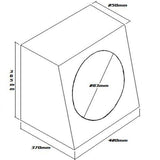 SUBWOOFER BOX FOR 12" SINGLE SUB BLACK