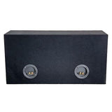 SUBWOOFER BOX FOR 2 x 12" SUB DOUBLE BLACK