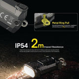 NITECORE 600 LUMEN USB-C RECHARGEABLE KEYCHAIN FLASHLIGHT GREY