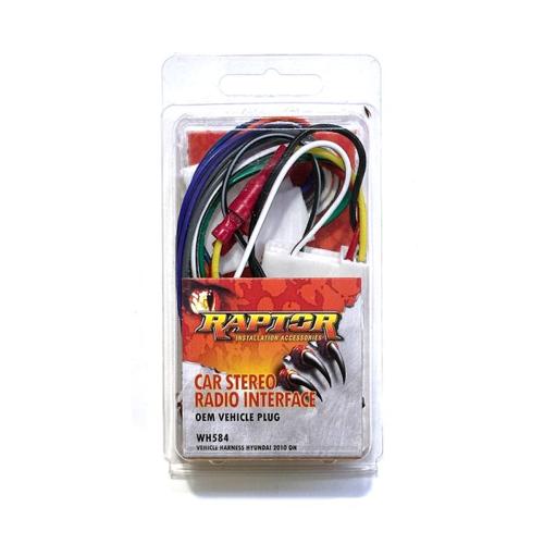 CAR STEREO HARNESS HYUNDAI & KIA 2010 ON - SSANGYONG TIVOLI 2015 ON TO ISO PLUGS