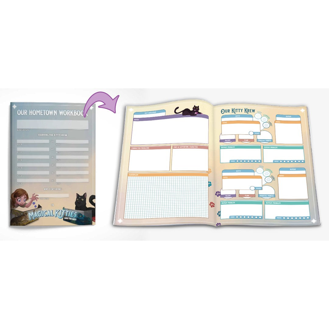 Magical Kitties Save the Day - Hometown - Create Your Own Workbook Pack