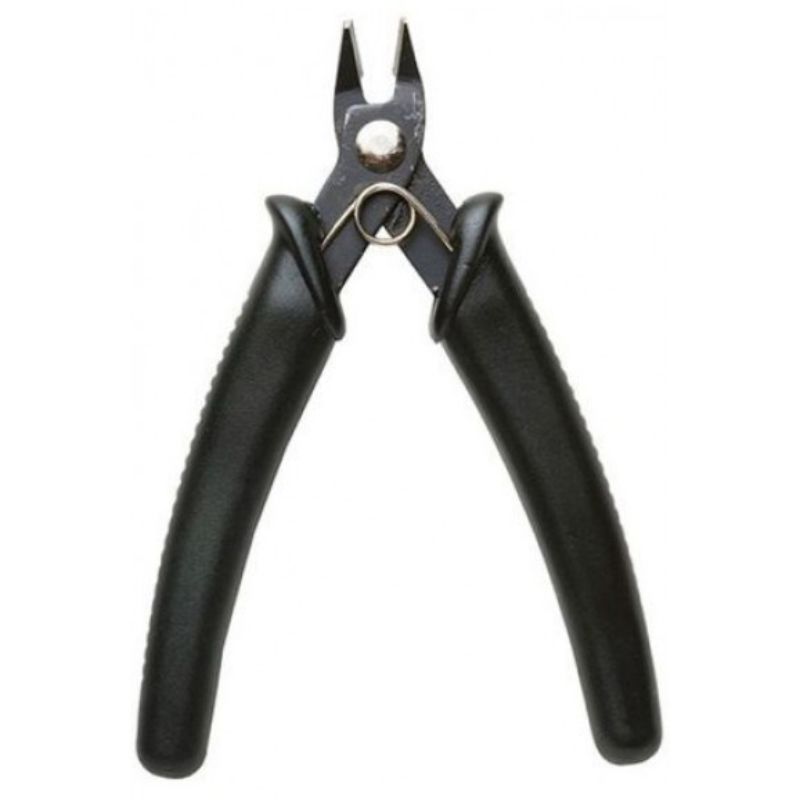 Hobby Tool Sprue Cutter in black with ergonomic grip and stainless steel blades for precise cutting of various materials.