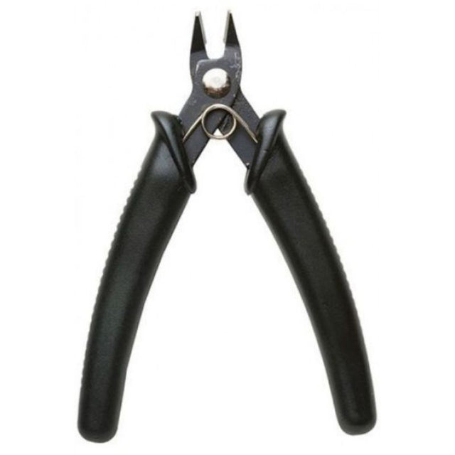 Hobby Tool Sprue Cutter in black with ergonomic grip and stainless steel blades for precise cutting of various materials.