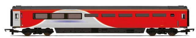 Hornby LNER Mk3 Buffet Coach J in authentic livery, showcasing intricate detail for model railway collections.
