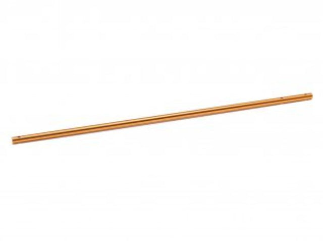 RS4 Aluminium Centre Shaft for Sport 3, lightweight, anodized HPI Orange, improves acceleration and braking performance.