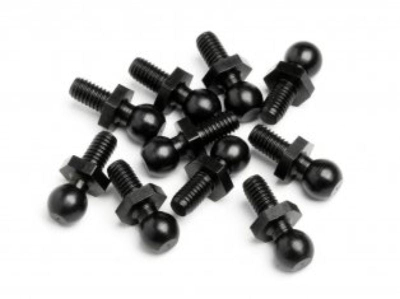 Radio Control Ball Stud 4.8/12mm (10) for secure connections in RC models, ensuring durability and optimal performance.
