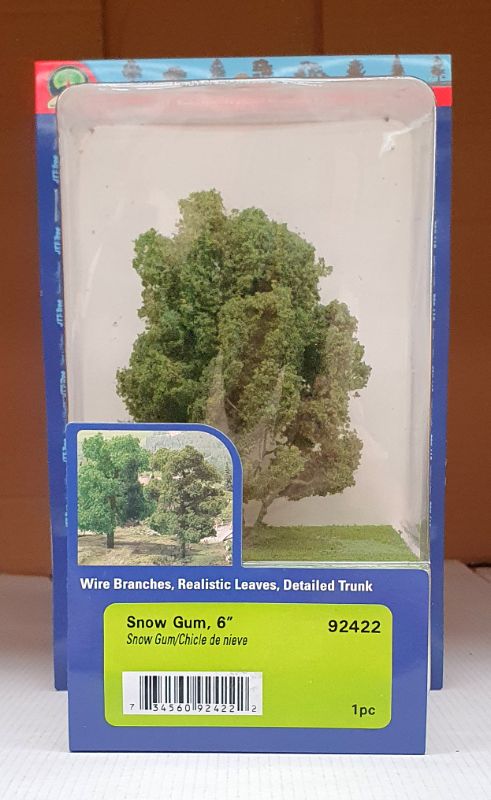 Detailed model scenery of a 152mm Snow Gum tree, perfect for enhancing dioramas and landscapes.