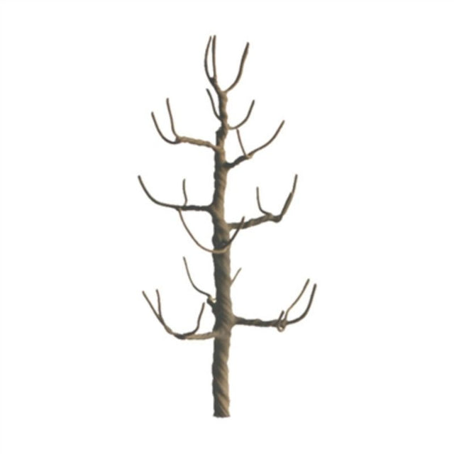 Four 64mm armature sycamore trees for model scenery and dioramas.