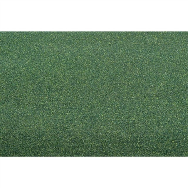 JJT Model Scenery Grass Mat 635x483mm in Dark Green, ideal for model landscapes and dioramas with realistic texture.