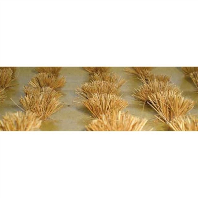 Set of 30 HO scale detachable wheat bushes, perfect for realistic model train landscapes and dioramas.