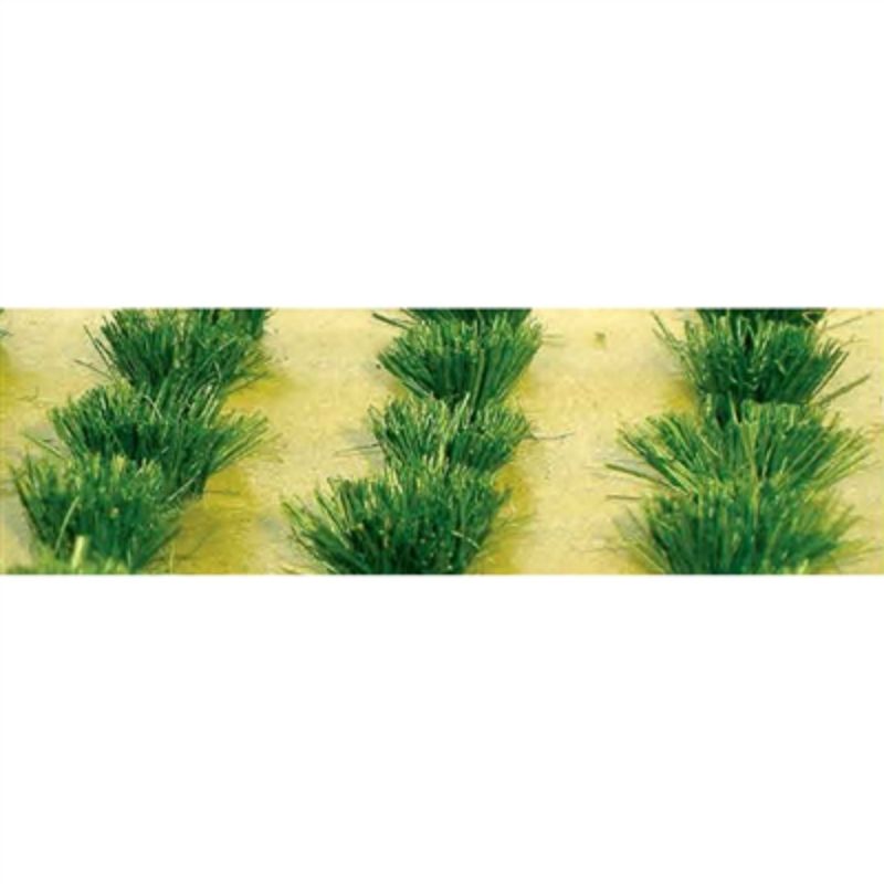 Set of 30 realistic detachable grass bushes for enhancing model railways and dioramas with vibrant greenery.