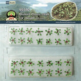 Detailed HO scale model of vibrant rhubarb, perfect for enhancing farm scenes and realistic dioramas.
