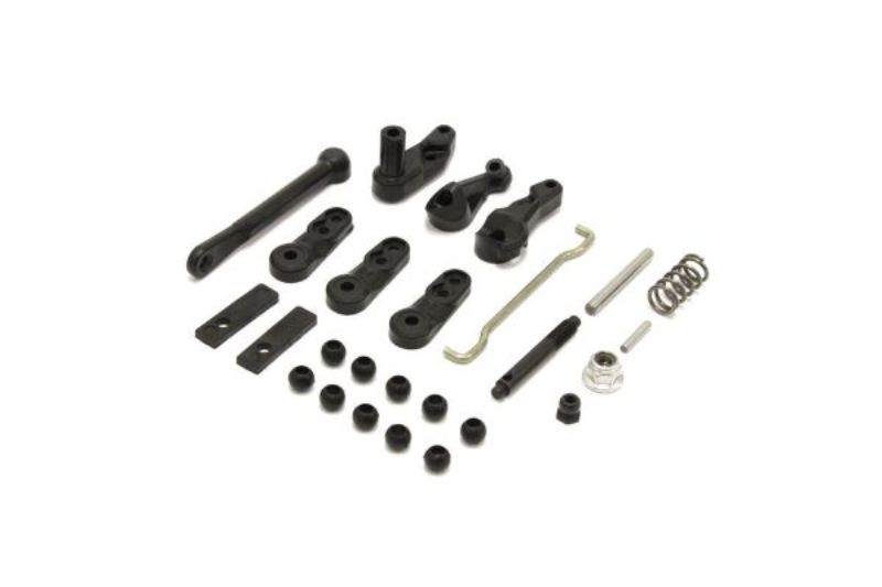 Kyosho FZ02 Servo Saver set for enhanced steering control and precision in RC vehicles.
