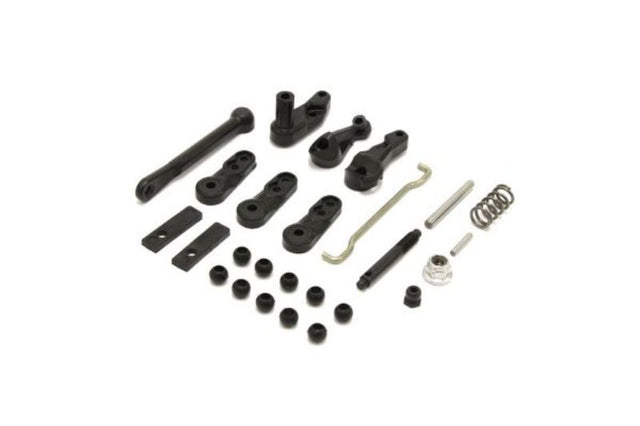 Kyosho FZ02 Servo Saver set for enhanced steering control and precision in RC vehicles.