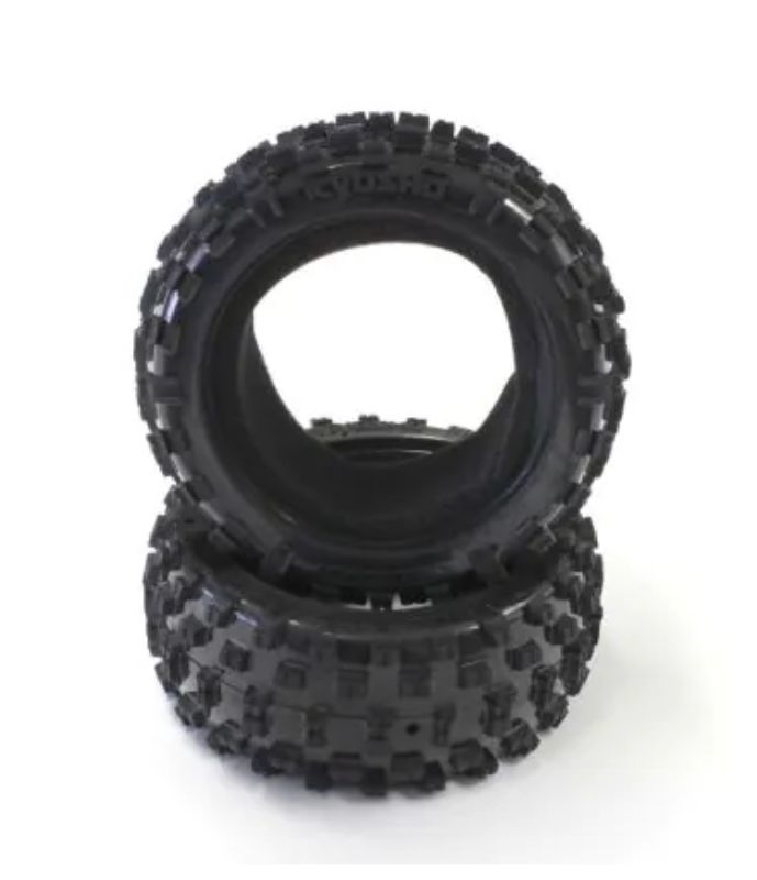 Kyosho 1/8 KC Cross Tyre set featuring durable rubber, designed for high-performance traction on various terrains.