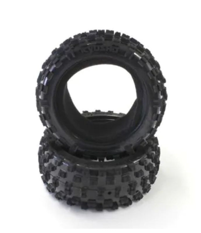 Kyosho 1/8 KC Cross Tyre set featuring durable rubber, designed for high-performance traction on various terrains.