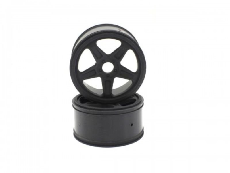 Kyosho IGT Wheel: Sleek 5-spoke black design for RC cars, enhancing grip, stability, and overall performance.