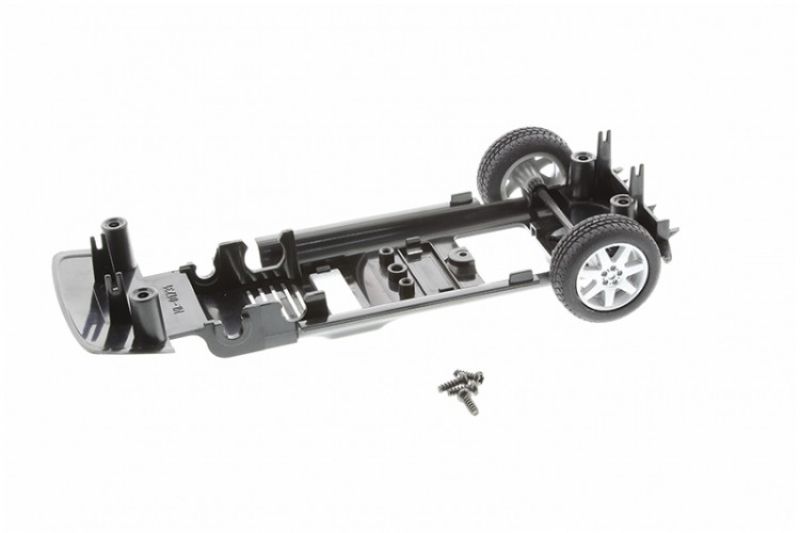Scalextric C2808+ Range Rover chassis, 1/32 scale, perfect for slot car racing and enhancing custom layouts.