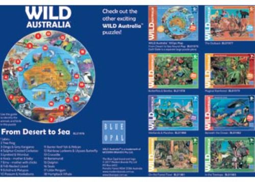 Blue Opal - Wild Aust From Desert to Sea 100pc