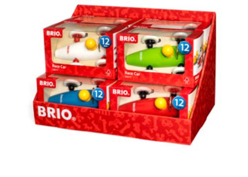 BRIO Toddler - Race Car Assort 4 Colours CDU8