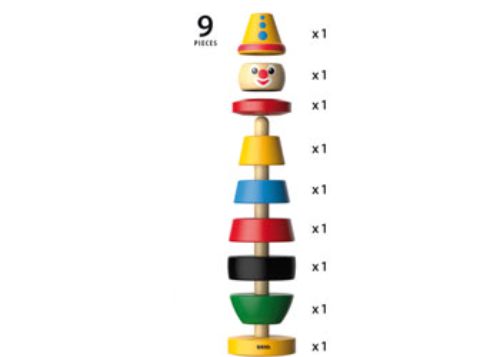 BRIO Infant - Stacking Clown 9 pieces