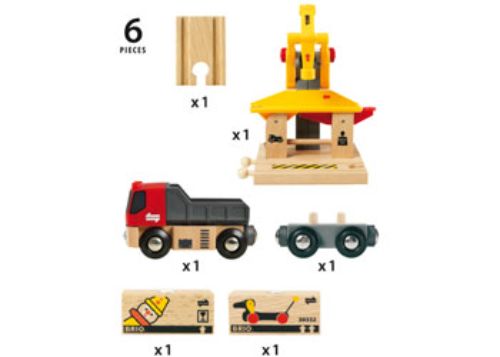 BRIO Station - Freight Goods Station 6 pieces