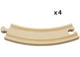 BRIO Tracks - Large Curved Tracks 4 pieces