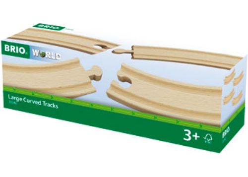 BRIO Tracks - Large Curved Tracks 4 pieces