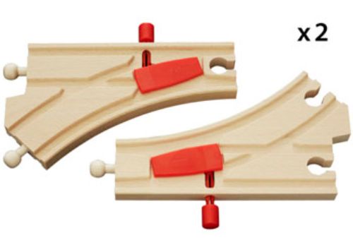BRIO Tracks - Mechanical Switches 2 pieces