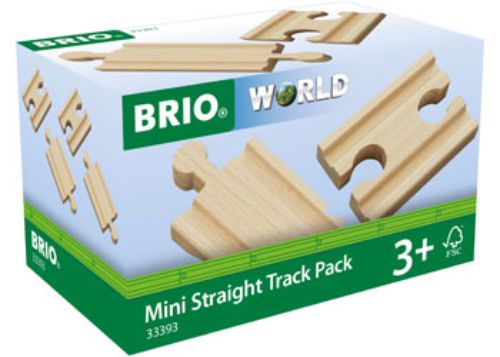 BRIO Tracks - Mini Straight Track Pack 4 pcs