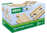 BRIO Tracks - Mini Straight Track Pack 4 pcs