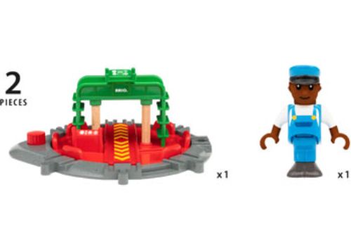 BRIO Tracks - Turntable & Figure 2 pieces