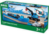BRIO Vehicle - Container & Crane Wagon 4 pieces