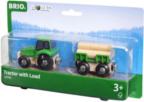 BRIO Vehicle - Farm Tractor with Load 3 pieces