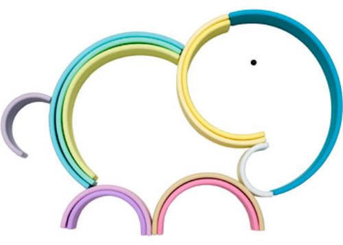 dena toys - RAINBOW 12pc Pastel
