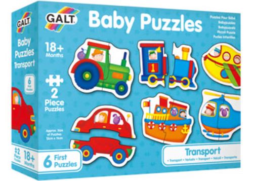 Galt - Baby Puzzles - Transport - 2pcs
