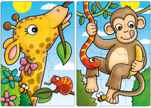 Orchard Jigsaw - First Jungle Friends 2 x 12 pc