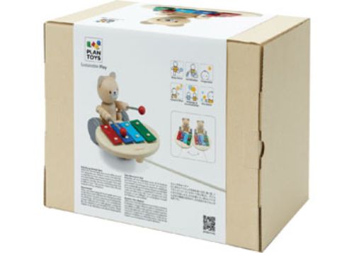 PlanToys - Pull-Along Musical Bear