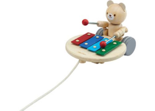 PlanToys - Pull-Along Musical Bear