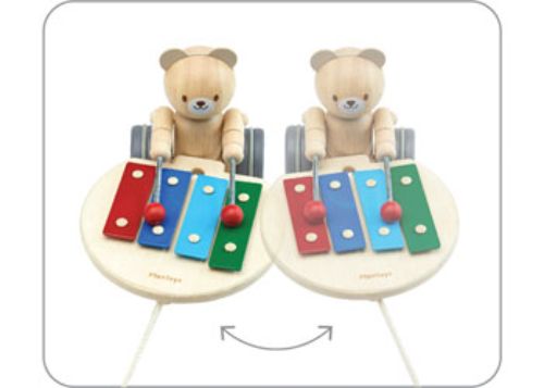 PlanToys - Pull-Along Musical Bear