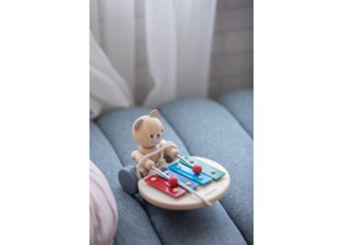PlanToys - Pull-Along Musical Bear