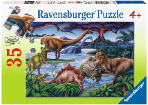 Puzzle - Ravensburger - Dinosaur Playground Puzzle 35pc
